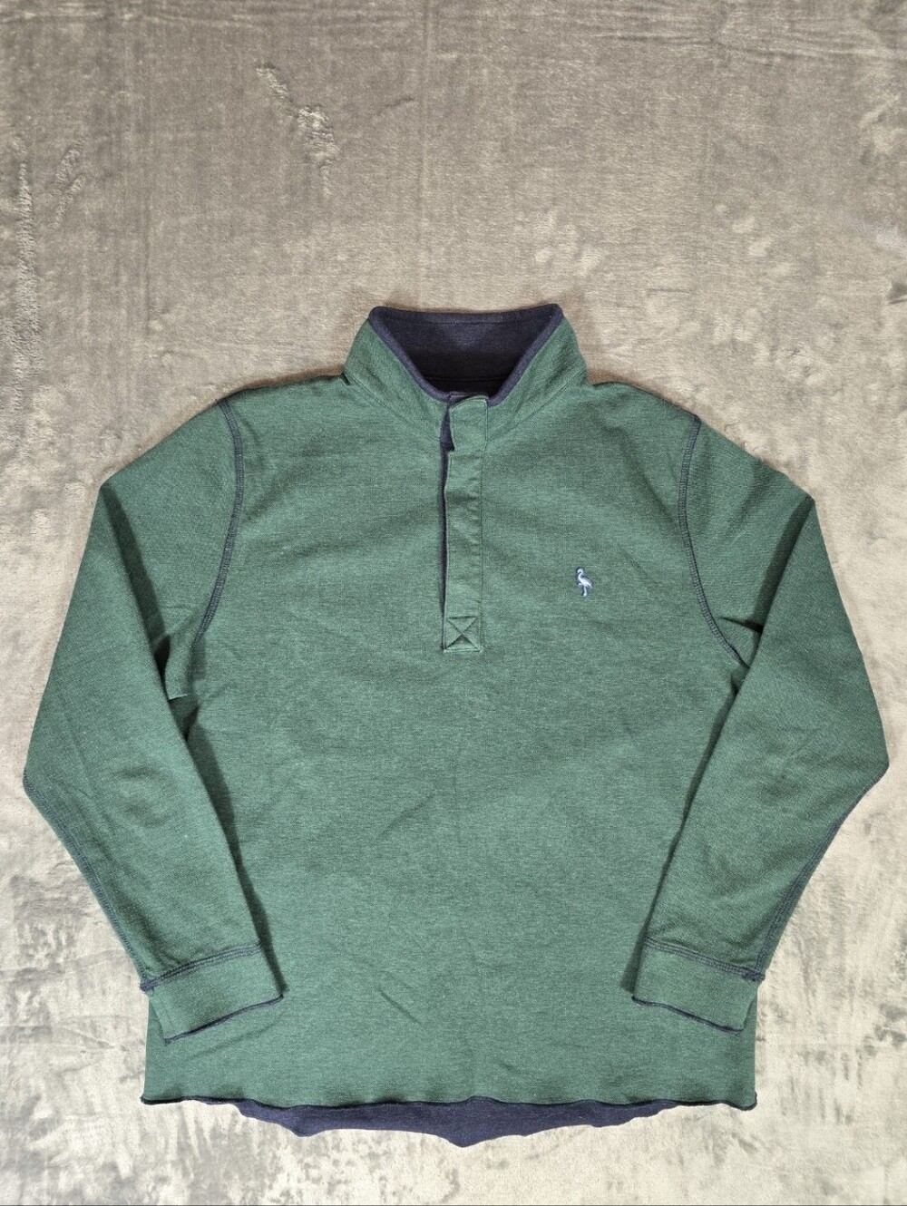 Tailorbyrd Long Sleeve Pullover Snap Button Size Medium Green Golf